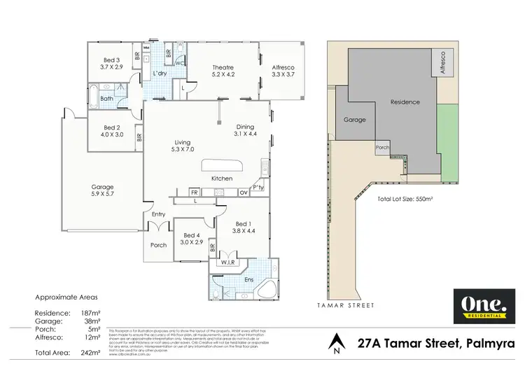 Floorplan of Homely house listing, 27A Tamar Street, Palmyra WA 6157