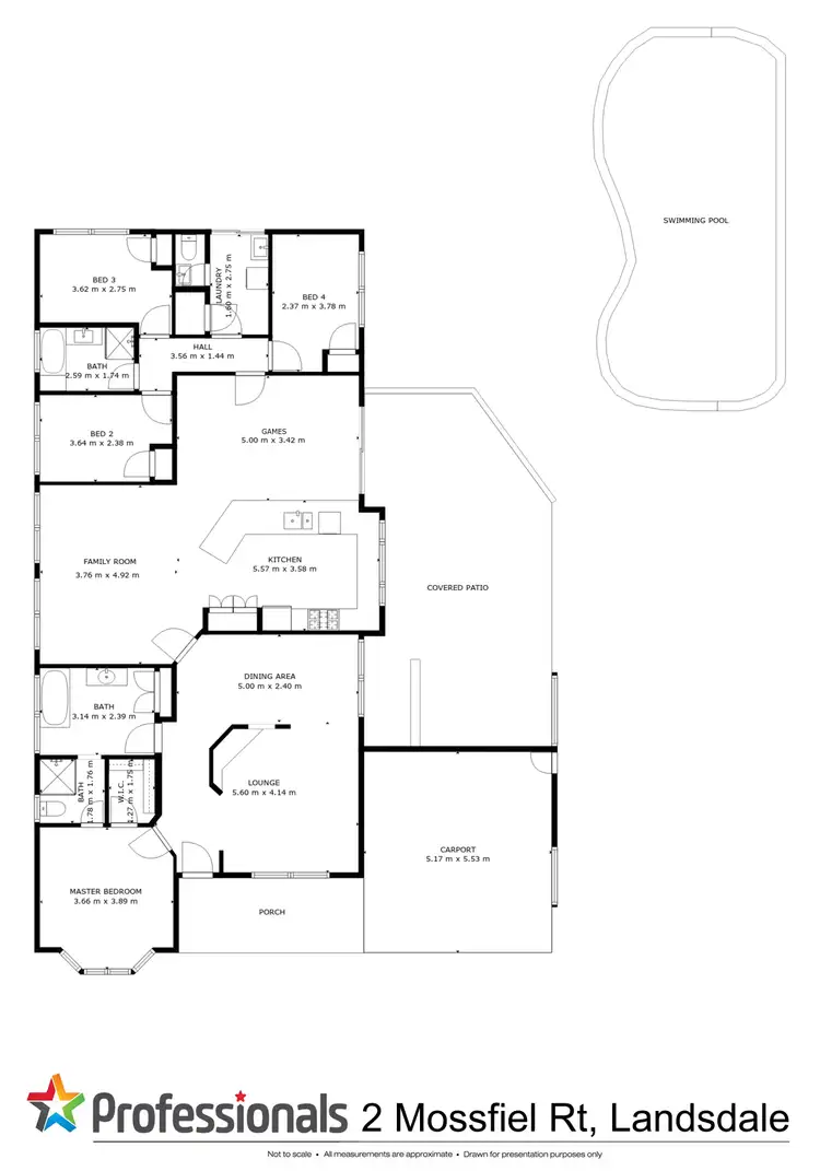 Floorplan of Homely house listing, 2 Mossfiel Retreat, Landsdale WA 6065