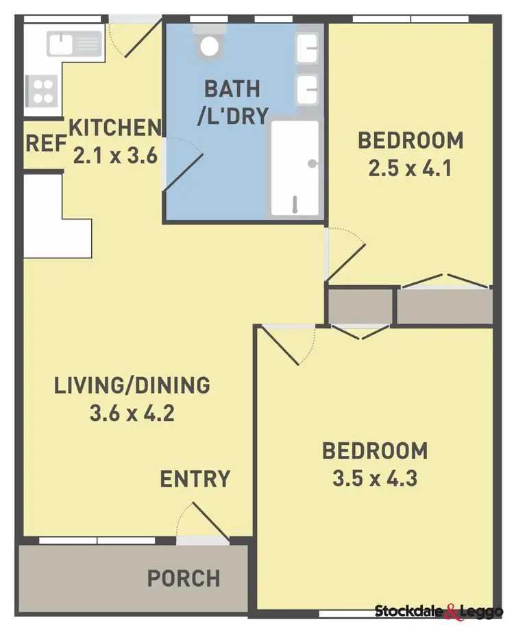 Floorplan of Homely unit listing, 4/28 Eumarella Street, Tullamarine VIC 3043