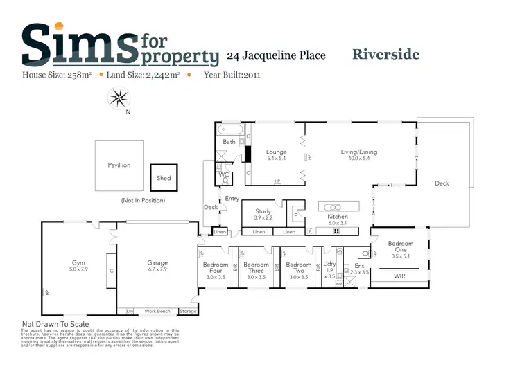 Floorplan of Homely house listing, 24 Jacqueline Place, Riverside TAS 7250