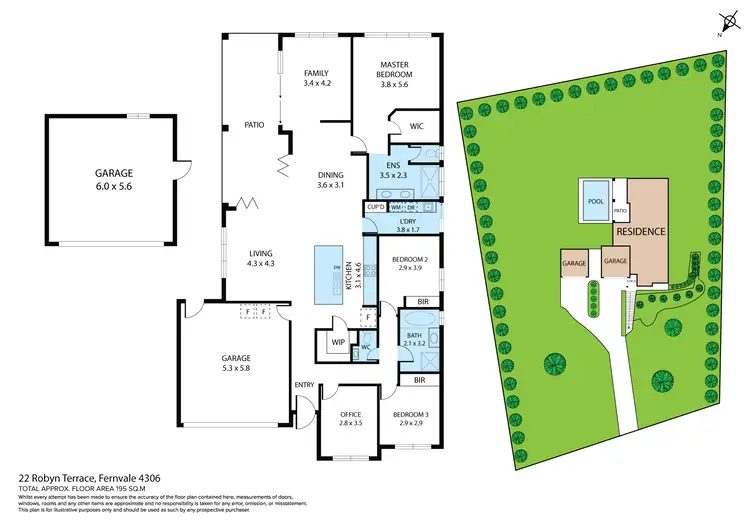 Floorplan of Homely house listing, 22 Robyn Terrace, Fernvale QLD 4306