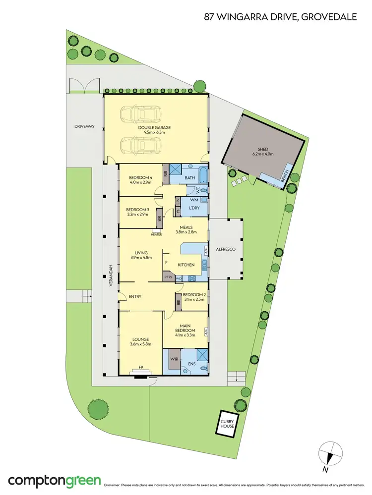 Floorplan of Homely house listing, 87 Wingarra Drive, Grovedale VIC 3216