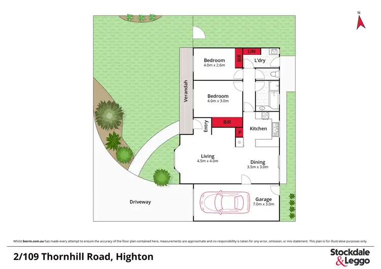 Floorplan of Homely townhouse listing, 2/109-111 Thornhill Road, Highton VIC 3216