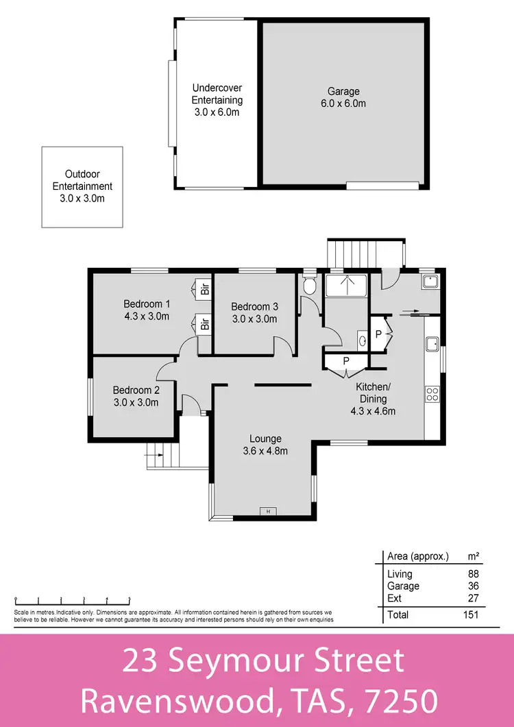 Floorplan of Homely house listing, 23 Seymour Street, Ravenswood TAS 7250