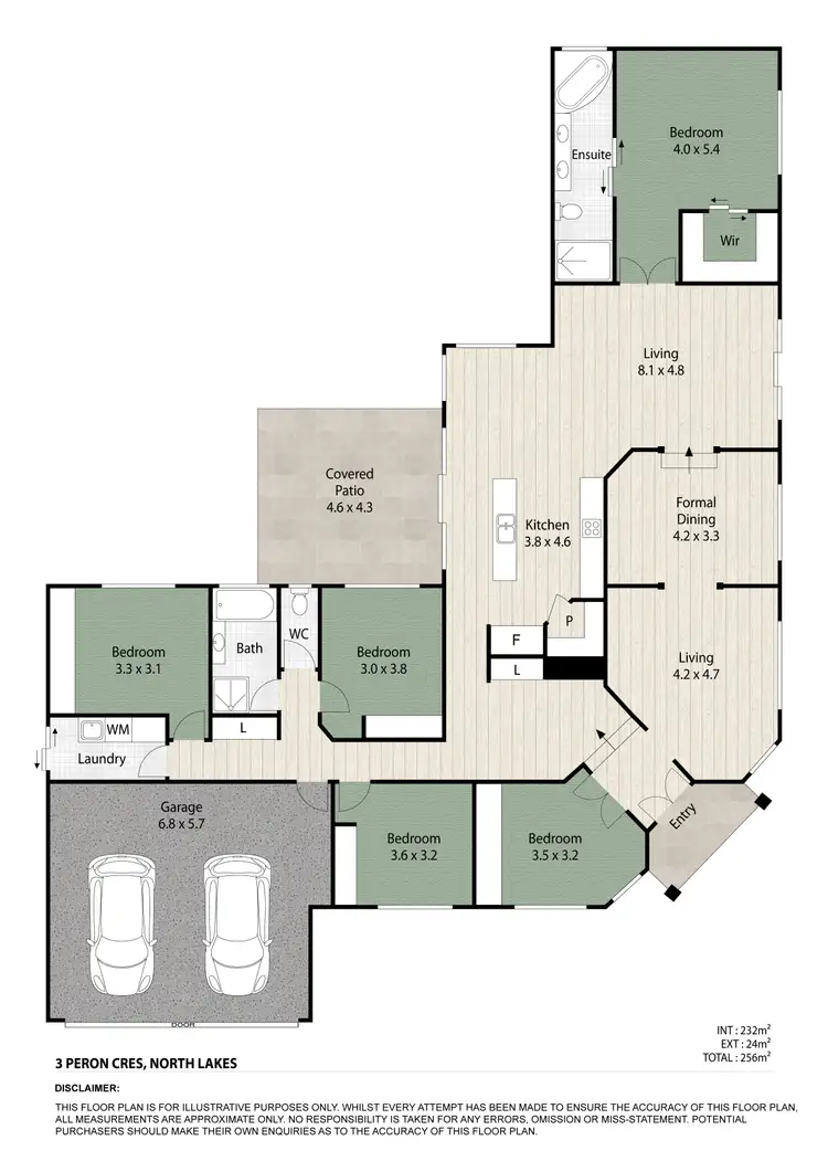 Floorplan of Homely house listing, 3 Peron Crescent, North Lakes QLD 4509