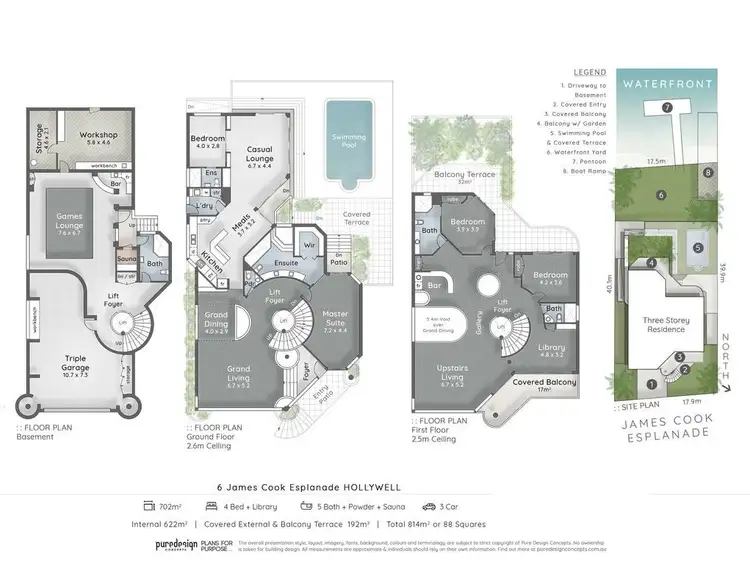Floorplan of Homely house listing, 6 James Cook Esplanade, Hollywell QLD 4216