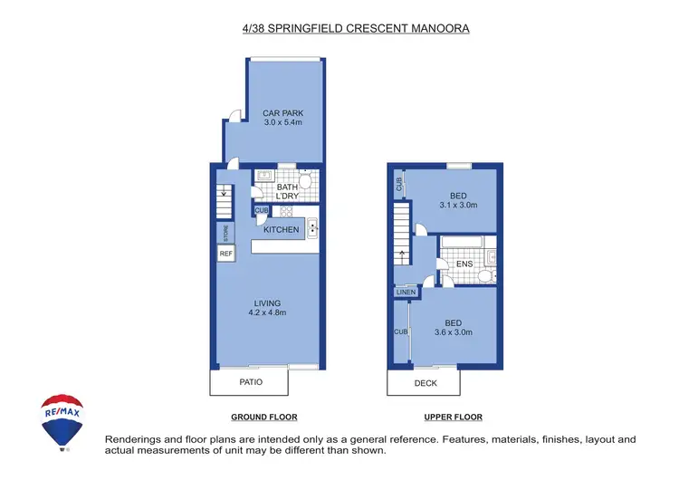 Floorplan of Homely townhouse listing, 4/38 Springfield Crescent, Manoora QLD 4870