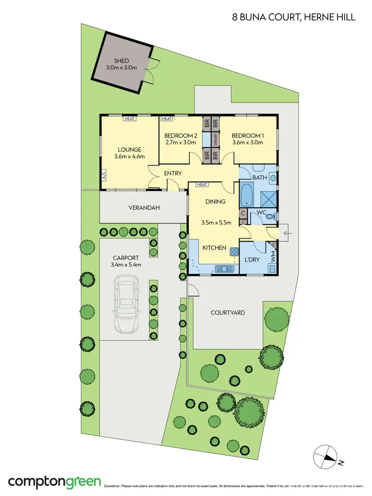 Floorplan of Homely house listing, 8 Buna Court, Herne Hill VIC 3218