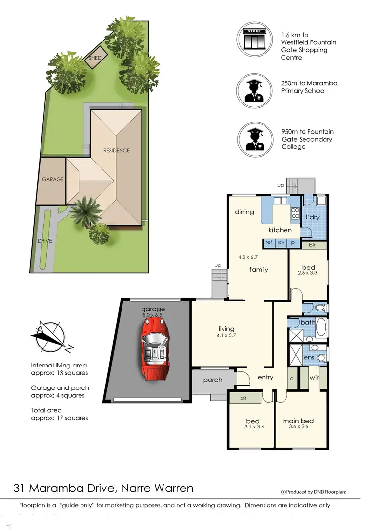 Floorplan of Homely house listing, 31 Maramba Drive, Narre Warren VIC 3805