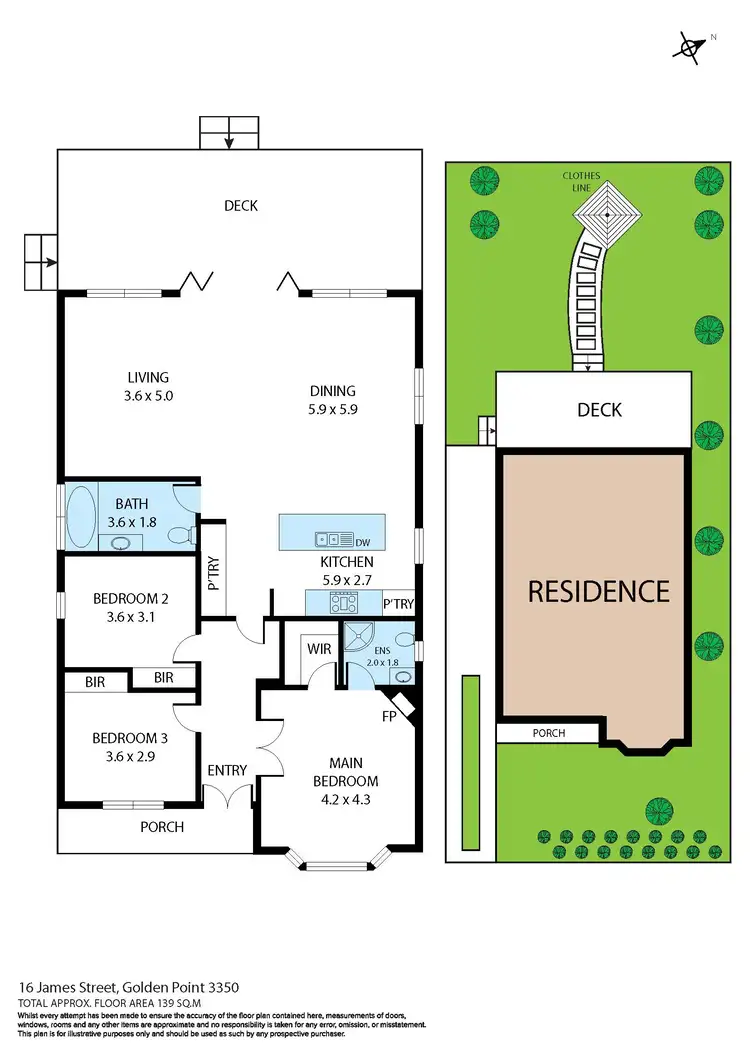 Floorplan of Homely house listing, 16 James Street, Golden Point VIC 3350