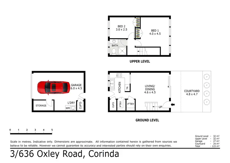 Floorplan of Homely townhouse listing, 3/636 Oxley Road, Corinda QLD 4075
