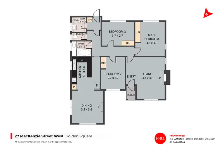 Floorplan of Homely house listing, 27 Mackenzie Street West, Golden Square VIC 3555