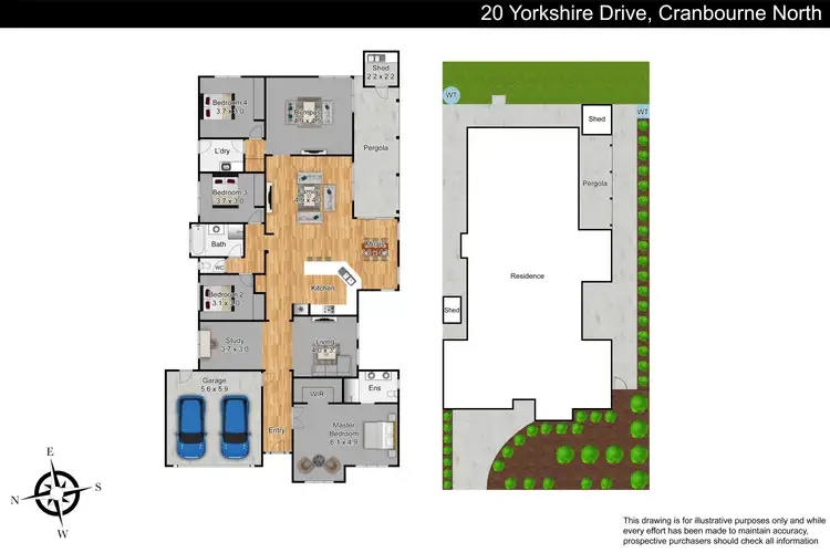 Floorplan of Homely house listing, 20 Yorkshire Drive, Cranbourne North VIC 3977