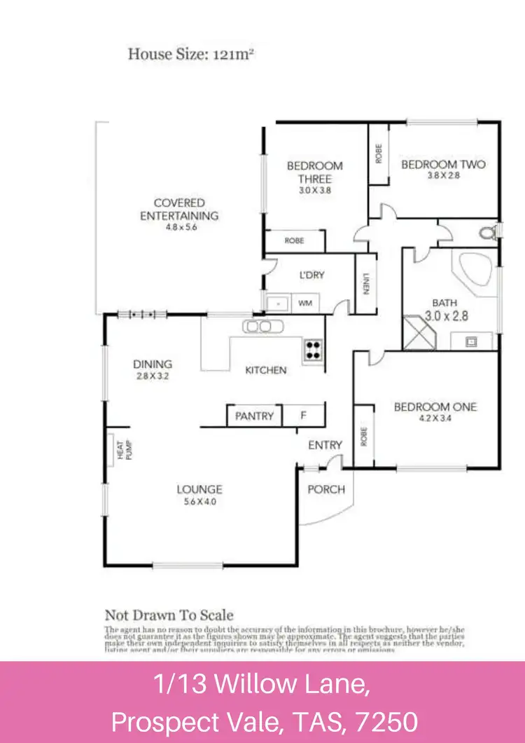 Floorplan of Homely house listing, 1/13 Willow Lane, Prospect Vale TAS 7250