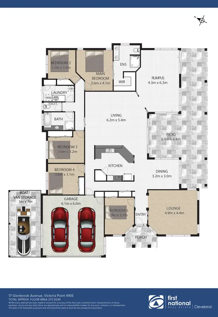 Floorplan of Homely house listing, 17 Glenbrook Avenue, Victoria Point QLD 4165