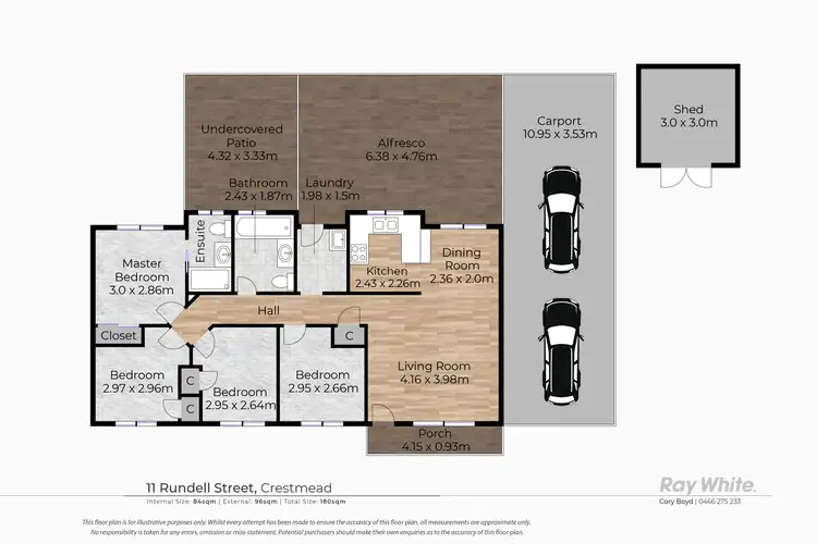 Floorplan of Homely house listing, 11 Rundell Street, Crestmead QLD 4132