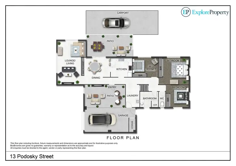 Floorplan of Homely house listing, 13 Podosky Street, West Mackay QLD 4740