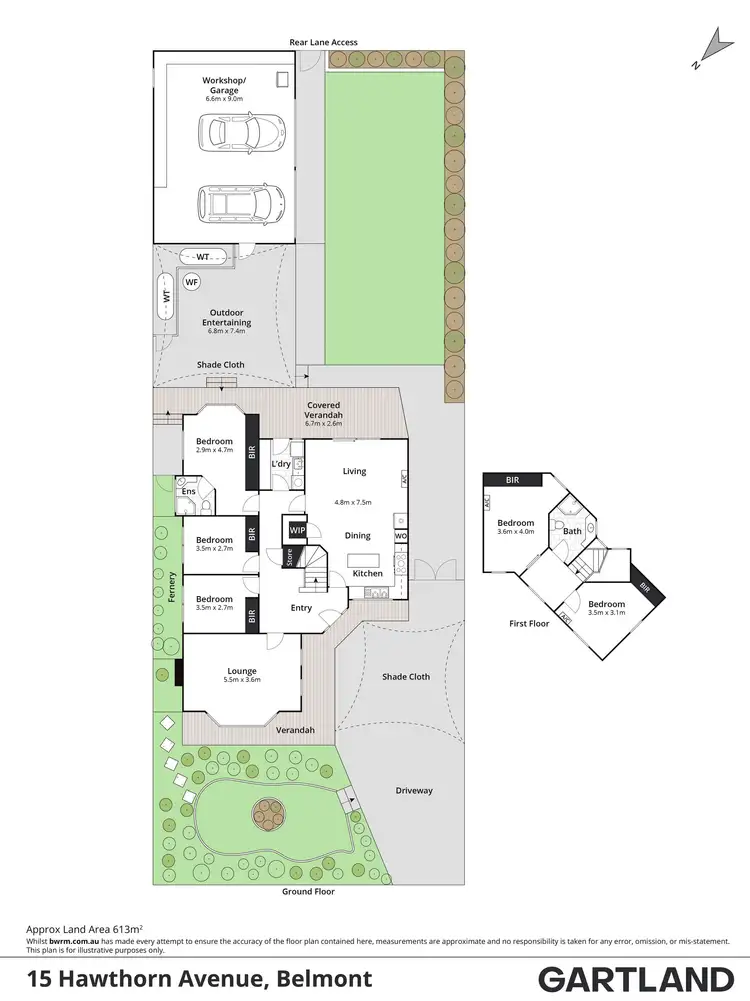 Floorplan of Homely house listing, 15 Hawthorn Avenue, Belmont VIC 3216