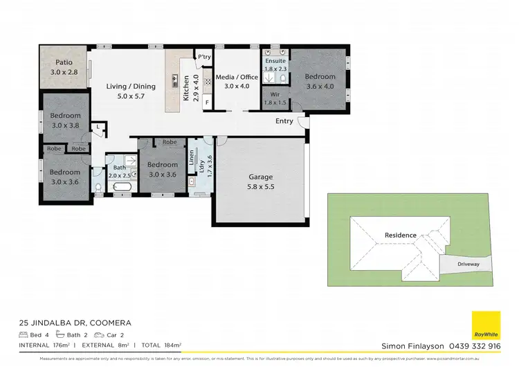 Floorplan of Homely house listing, 25 Jindalba Drive, Coomera QLD 4209
