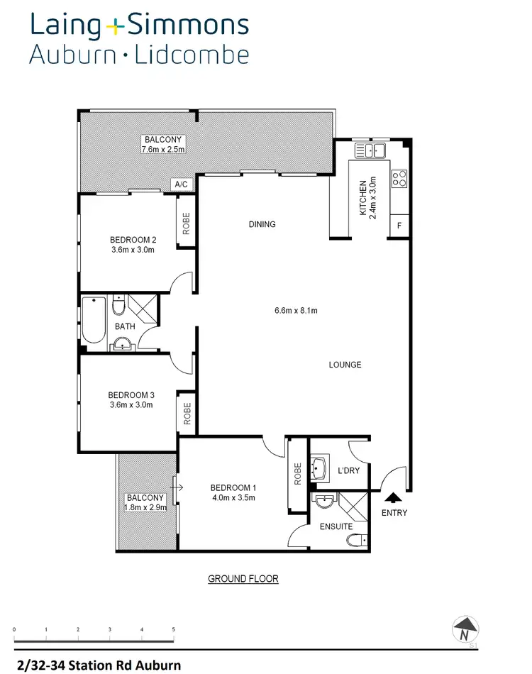 Floorplan of Homely unit listing, 2/32-34 Station Rd, Auburn NSW 2144