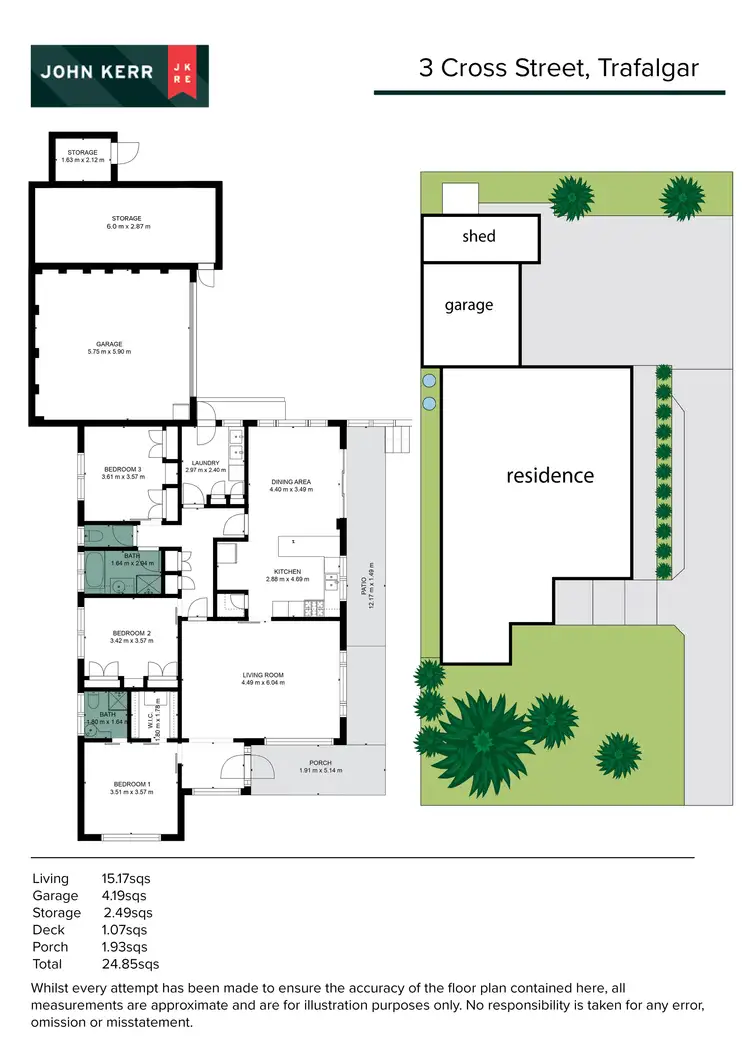 Floorplan of Homely house listing, 3 Cross Street, Trafalgar VIC 3824