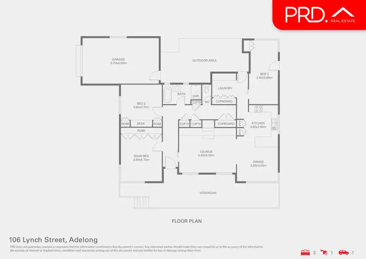 Floorplan of Homely house listing, 106 Lynch Street, Adelong NSW 2729