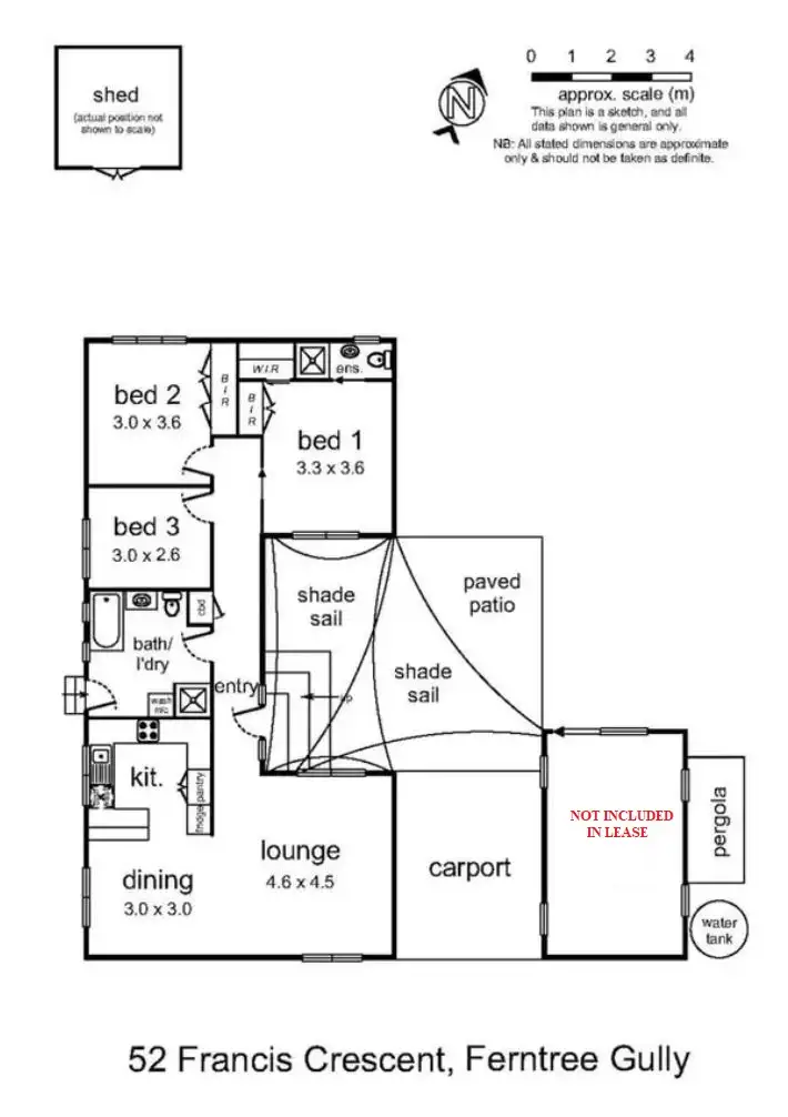 Floorplan of Homely house listing, 52 Francis Crescent, Ferntree Gully VIC 3156