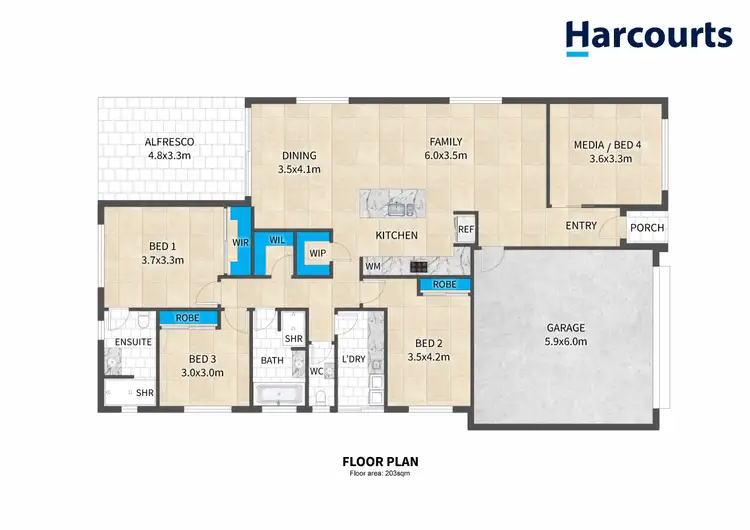 Floorplan of Homely house listing, 8 Batman Court, Rural View QLD 4740