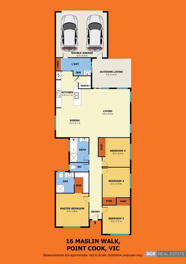 Floorplan of Homely house listing, 16 Maslin Walk, Point Cook VIC 3030