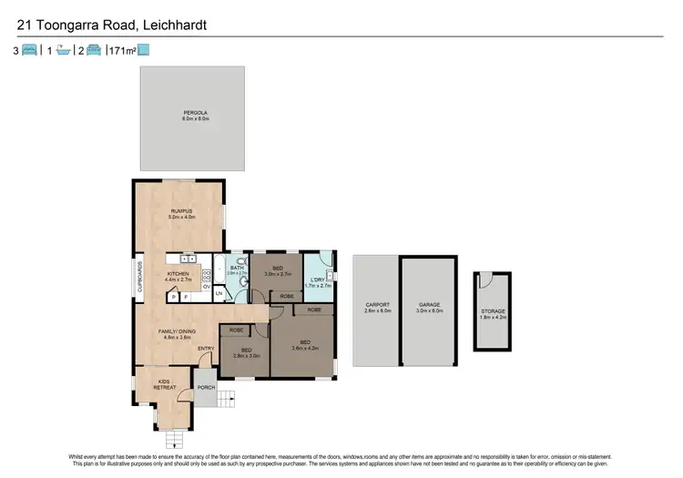 Floorplan of Homely house listing, 21 Toongarra Road, Leichhardt QLD 4305