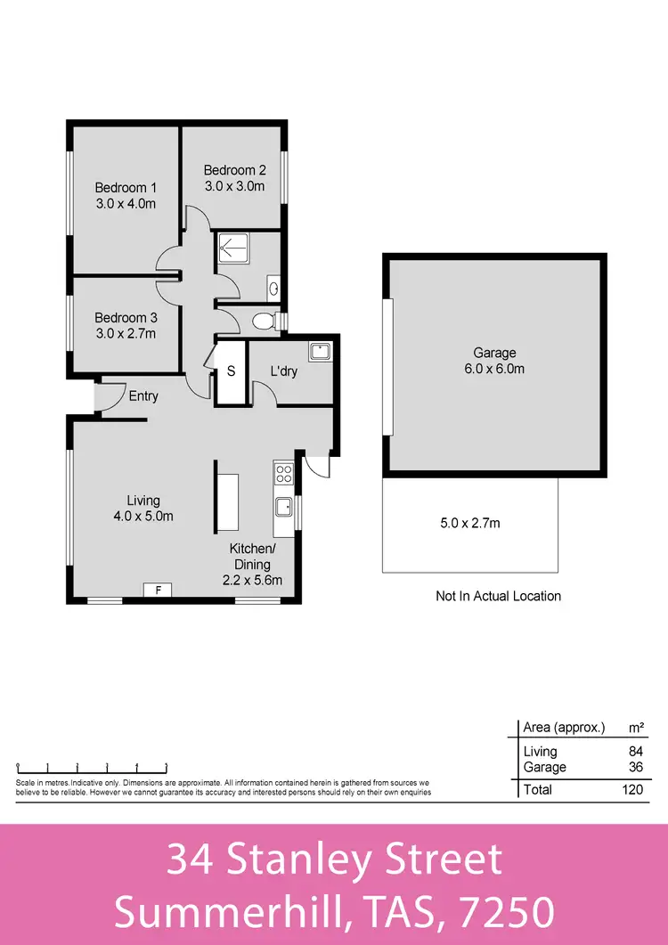 Floorplan of Homely house listing, 34 Stanley Street, Summerhill TAS 7250