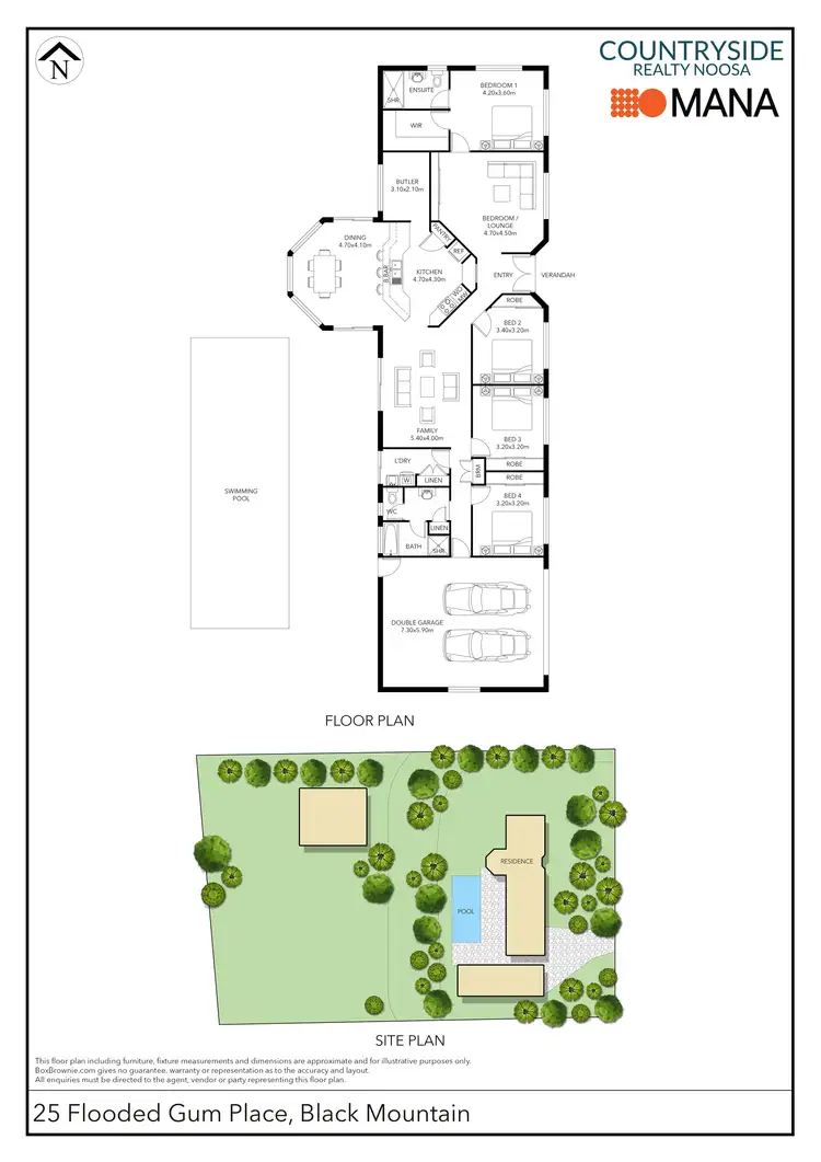 Floorplan of Homely house listing, 25 Flooded Gum Place, Black Mountain QLD 4563