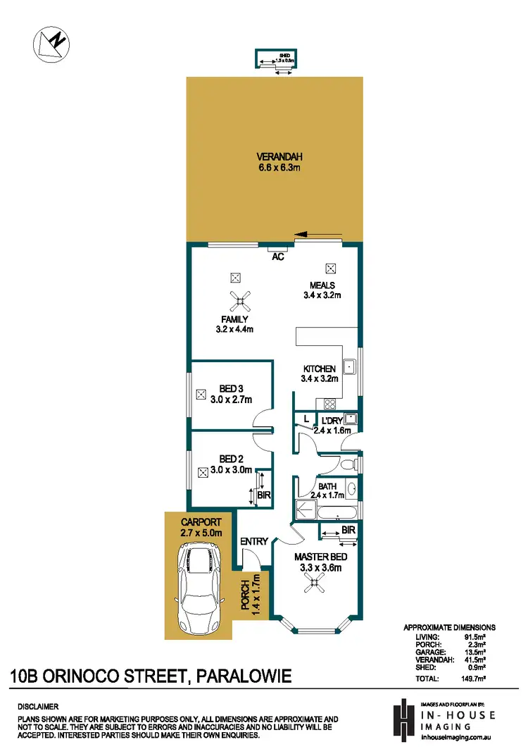 Floorplan of Homely house listing, 10B Orinoco Street, Paralowie SA 5108