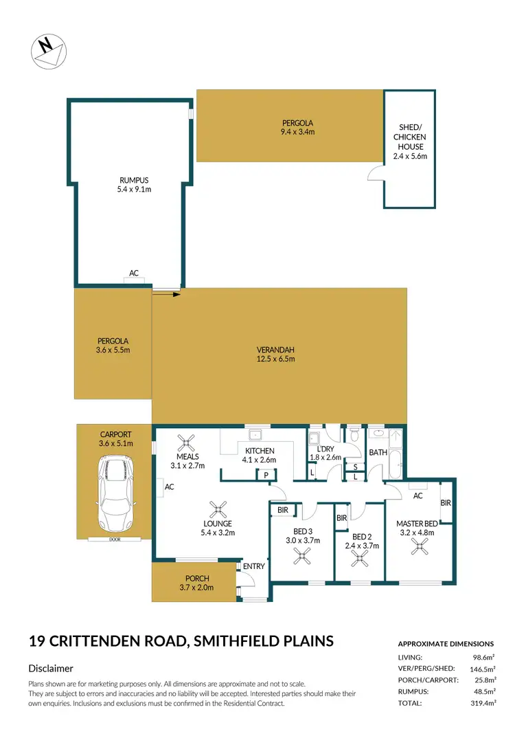 Floorplan of Homely house listing, 19 Crittenden Road, Smithfield Plains SA 5114