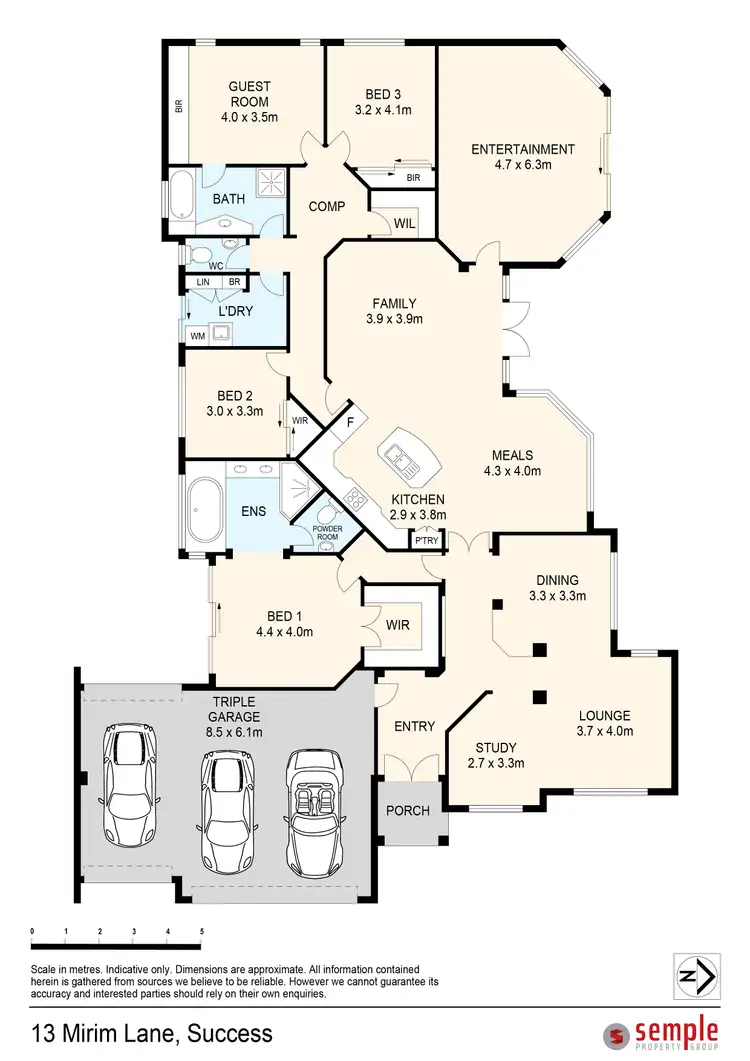 Floorplan of Homely house listing, 13 Mirim Lane, Success WA 6164
