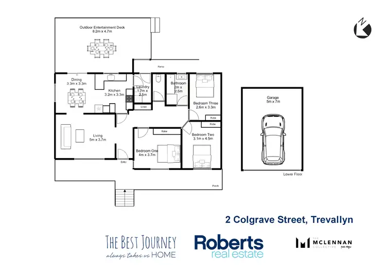 Floorplan of Homely house listing, 2 Colgrave Street, Trevallyn TAS 7250