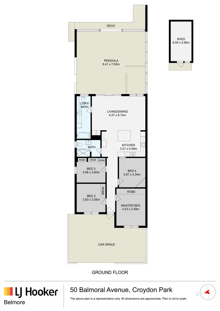 Floorplan of Homely house listing, 50 Balmoral Avenue, Croydon Park NSW 2133