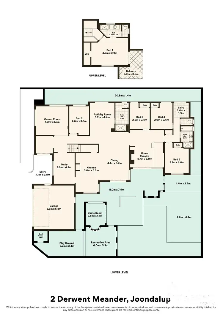 Floorplan of Homely house listing, 2 Derwent Meander, Joondalup WA 6027