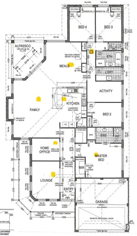 Floorplan of Homely house listing, 40 Carnegie Parade, Success WA 6164