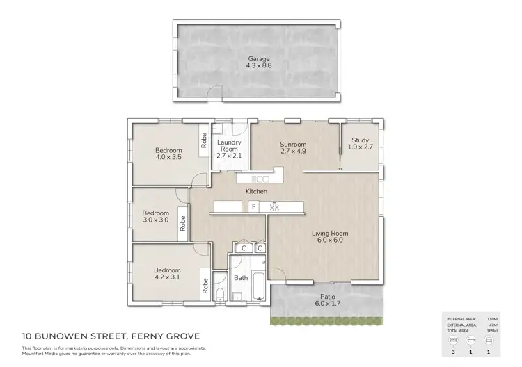 Floorplan of Homely house listing, 10 Bunowen Street, Ferny Grove QLD 4055