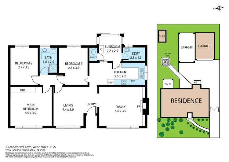 Floorplan of Homely house listing, 2 Grandview Grove, Wendouree VIC 3355