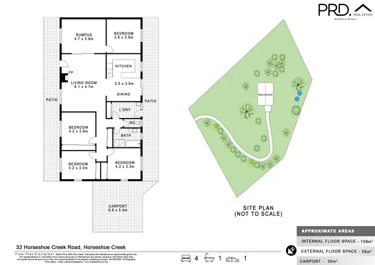 Floorplan of Homely house listing, 32 Horseshoe Creek Road, Horseshoe Creek NSW 2474