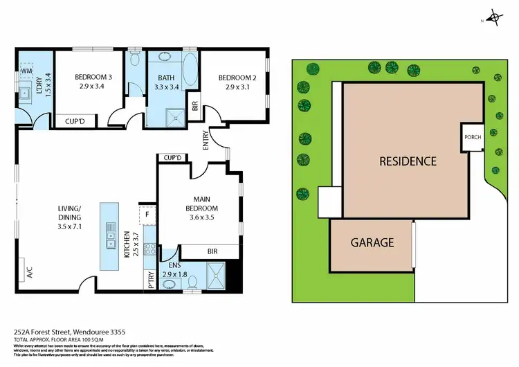 Floorplan of Homely house listing, 252A Forest Street, Wendouree VIC 3355