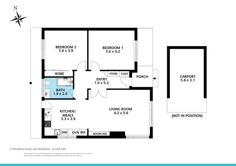 Floorplan of Homely house listing, 4/128 Webster Street, Lake Wendouree VIC 3350