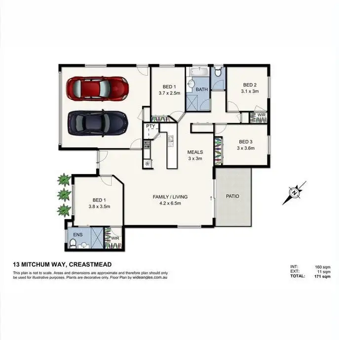 Floorplan of Homely house listing, 13 Mitchum Way, Crestmead QLD 4132