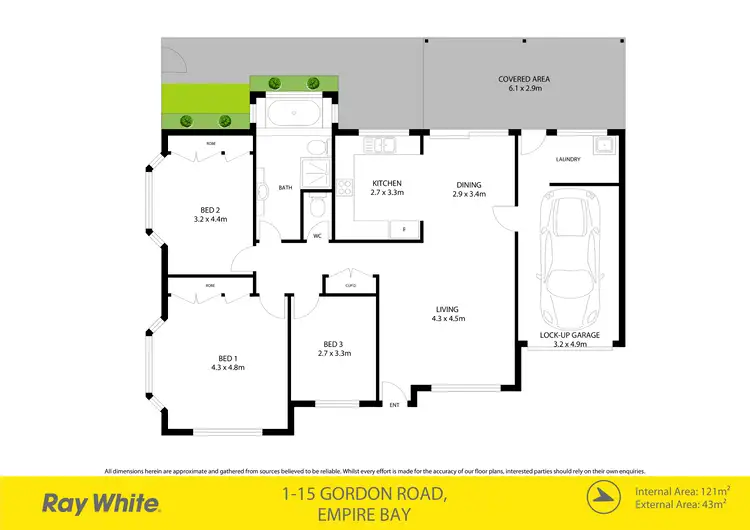 Floorplan of Homely house listing, 1/15 Gordon Road, Empire Bay NSW 2257