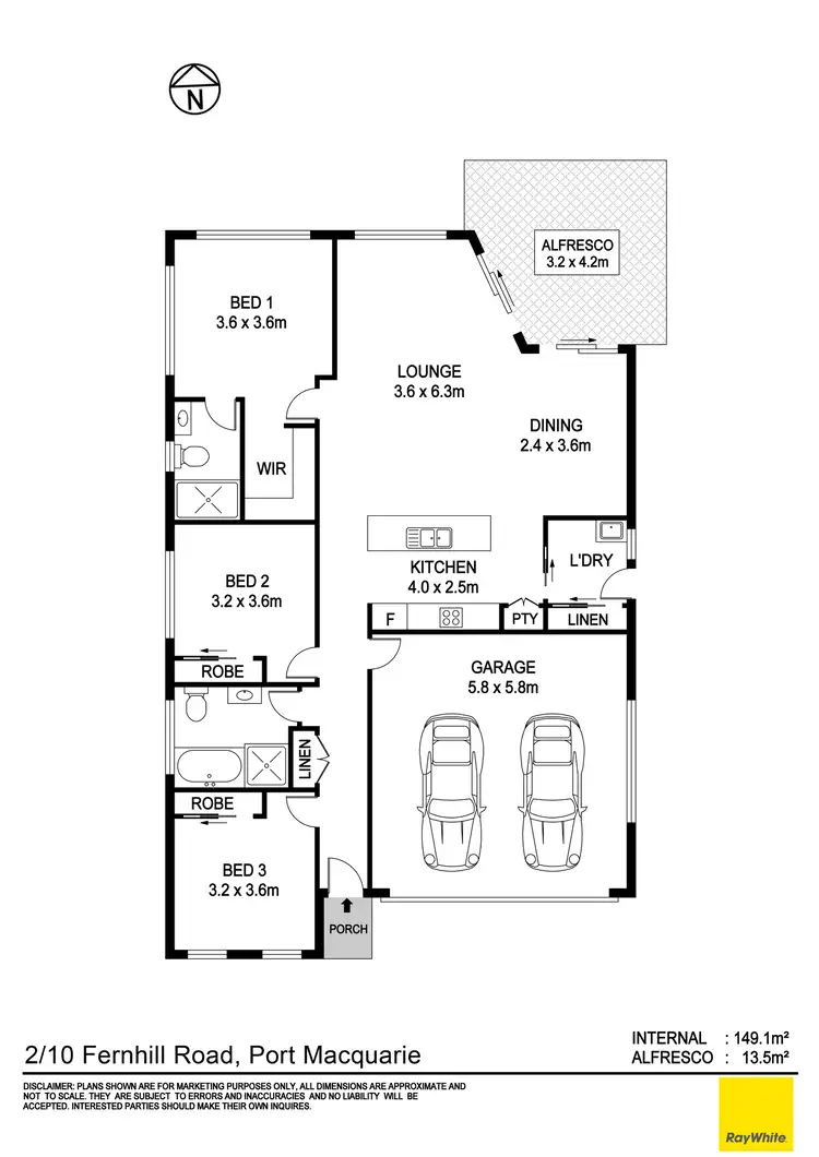 Floorplan of Homely house listing, 2/10 Fernhill Road, Port Macquarie NSW 2444