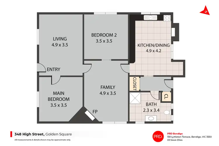Floorplan of Homely house listing, 348 High Street, Golden Square VIC 3555