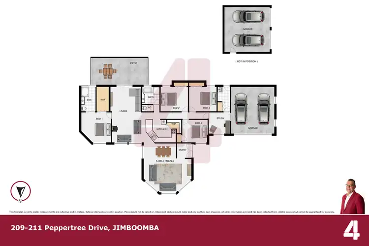 Floorplan of Homely house listing, 209-211 Peppertree Drive, Jimboomba QLD 4280