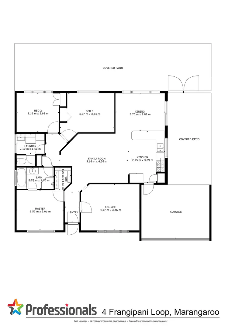 Floorplan of Homely house listing, 4 Frangipani Loop, Marangaroo WA 6064